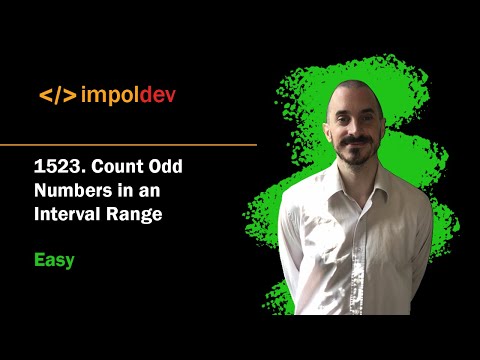 Count Odd Numbers in an Interval Range | LeetCode 1523 - Python