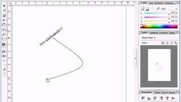 Pageplus - Text auf Linie