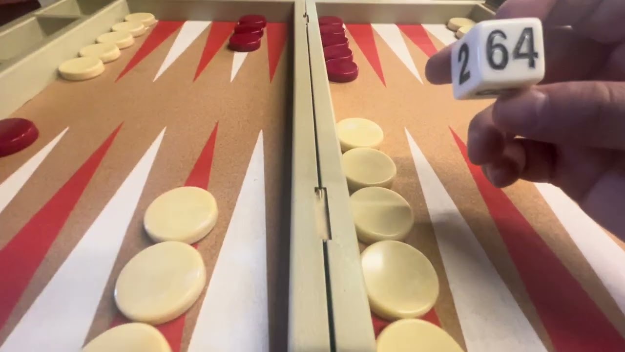 Video #42 - Plastic Man!  A backgammon board featuring all plastic construction.