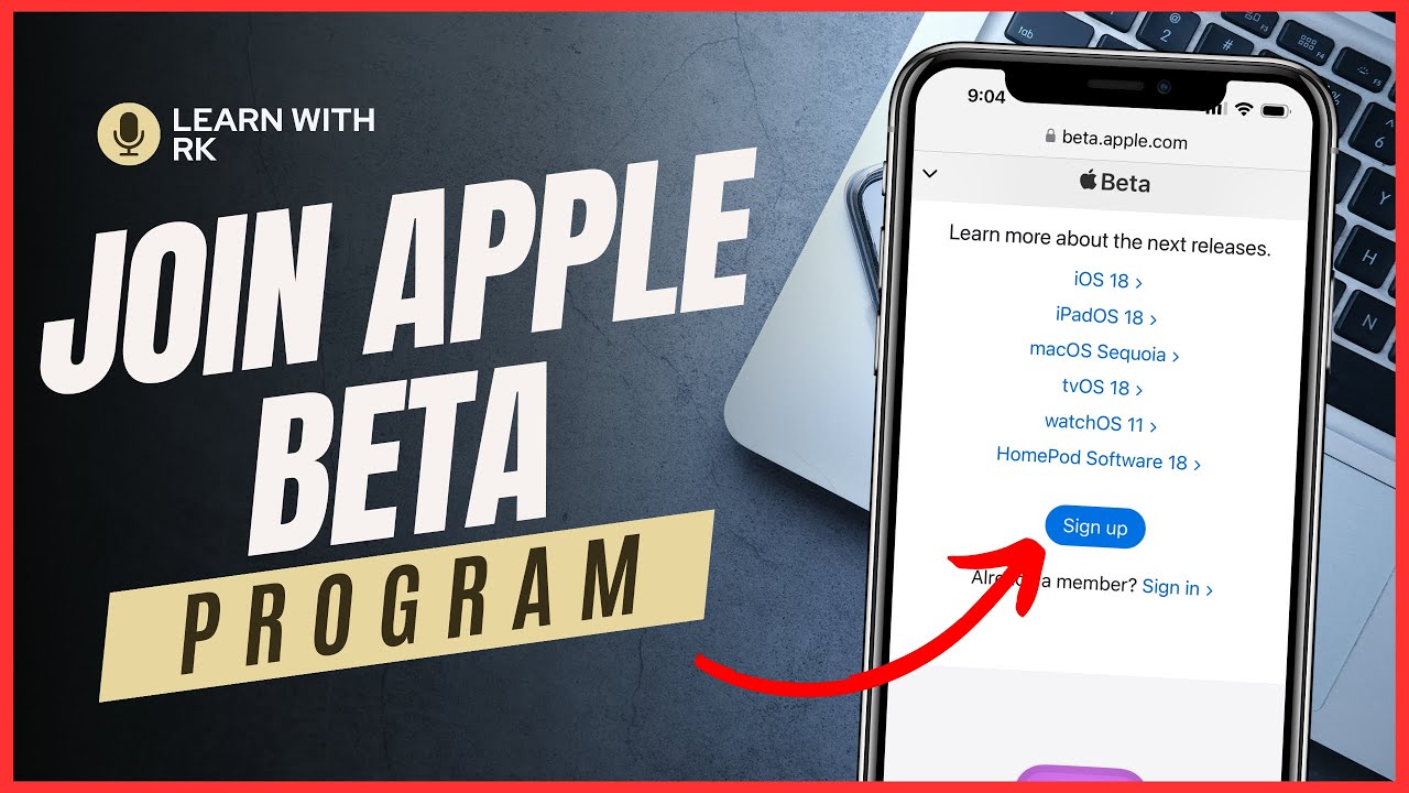 How to Join the Apple Beta Program | Step-by-Step Guide - YouTube