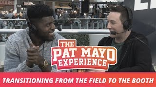 Emmanuel Acho on transitioning from playing football to broadcasting.