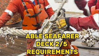 seafarer deck 2/5 requirements | marina mismo