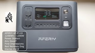 AFERIY AF-P110 1248Wh 1200W Power Station. Any Good? First Impressions. Red Nemesis Dog Diaries #219