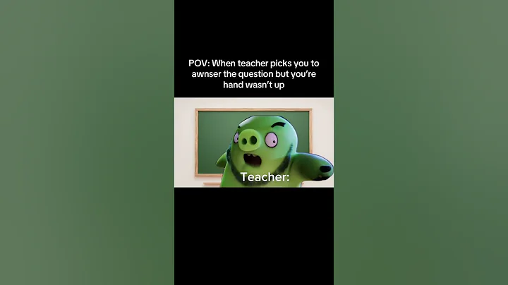 When the teacher picks & your hand wasn’t even up 😭💀#viral #shorts #school #funny #relatable