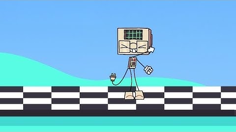 1 minute of Colin the computer digital dancing // Dont hug me im scared animation