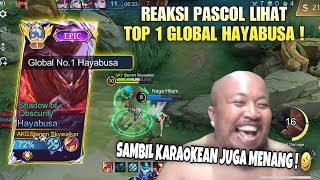 REAKSI PASCOL LIHAT TOP 1 GLOBAL HAYABUSA ! DI LANTIK JDI PENJOKI NAGA HITAM ! MOBILE LEGENDS !