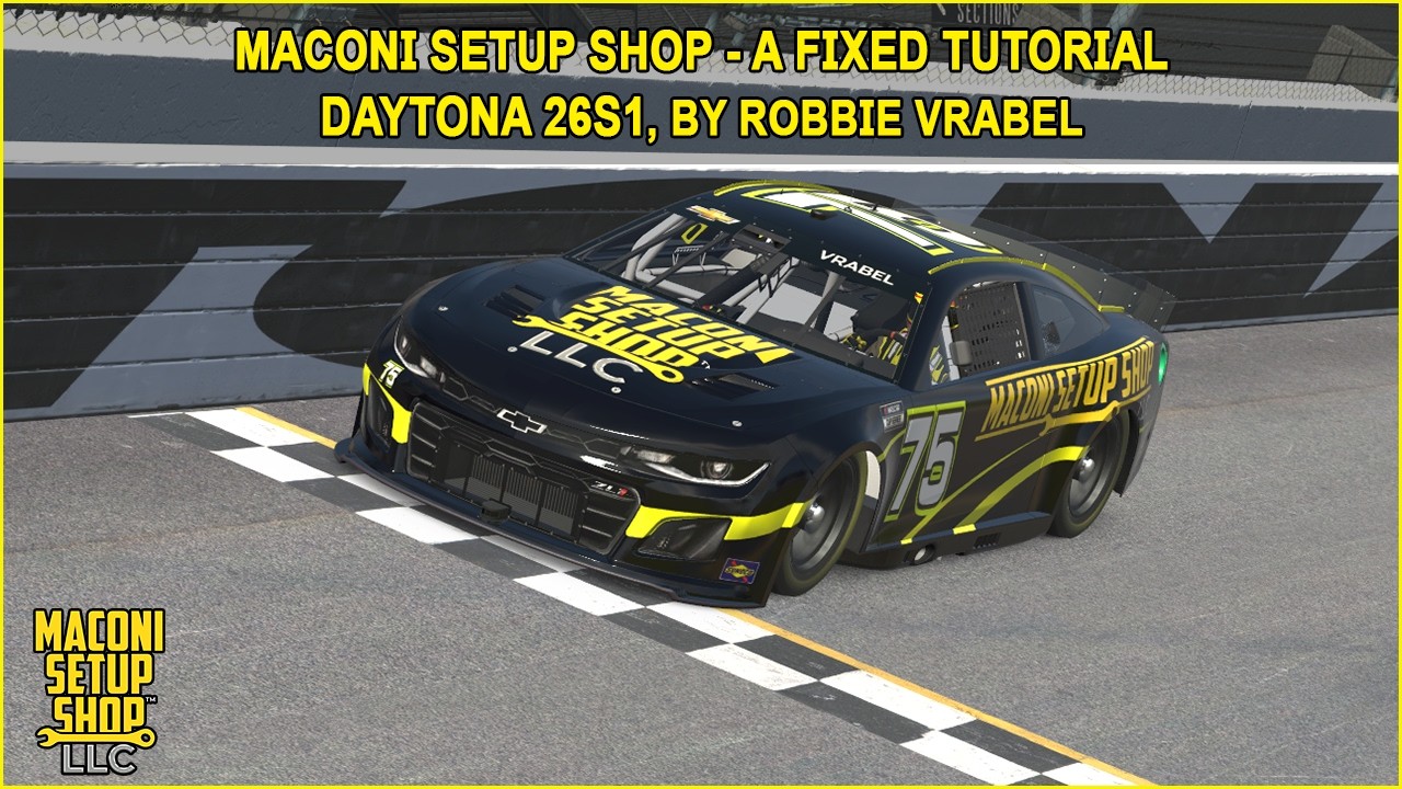 Руководство по квалификации и гонке 26S1 в iRacing Maconi A-Fixed Daytona 500