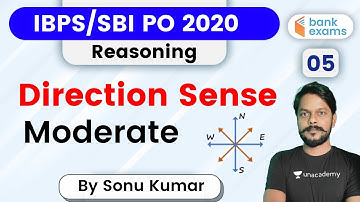 8:00 PM - IBPS/SBI PO 2020 | Reasoning by Sonu Kumar | Direction Sense (Moderate)