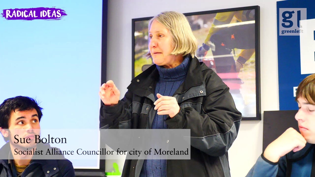 Sue Bolton speaks about building socialism