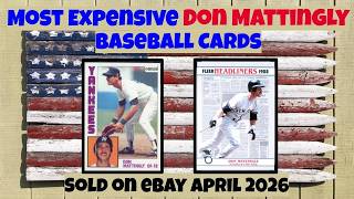Don Mattingly Most Expensive eBay Sales Baseball Cards (April 2026)