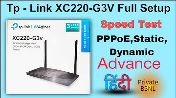 Tp Link Fiber Router Setup | TP-Link XC220-G3V AC1200 Hindi | Speed Test ️‍🔥