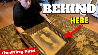 Hidden Family Treasure Uncovered Behind Picture at Thrift Store!