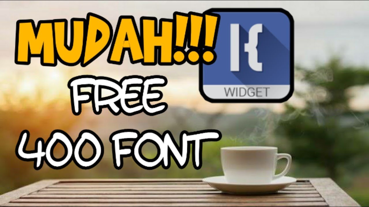 CARA MENAMBAHKAN FONT APLIKASI KWGT