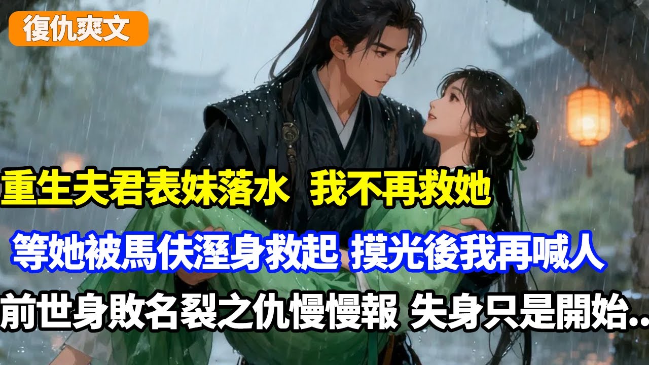 重生夫君表妹落水，我不再救她，等她被馬伕溼身救起，脫光後我再喊人，前世我身敗名裂之仇慢慢報，失身只是開始