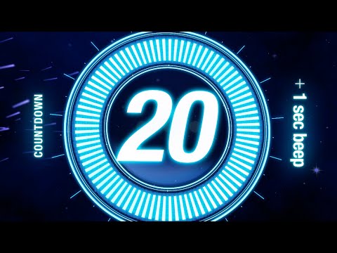 20 seconds Countdown Timer / with Beep Every 1 sec 🔵
