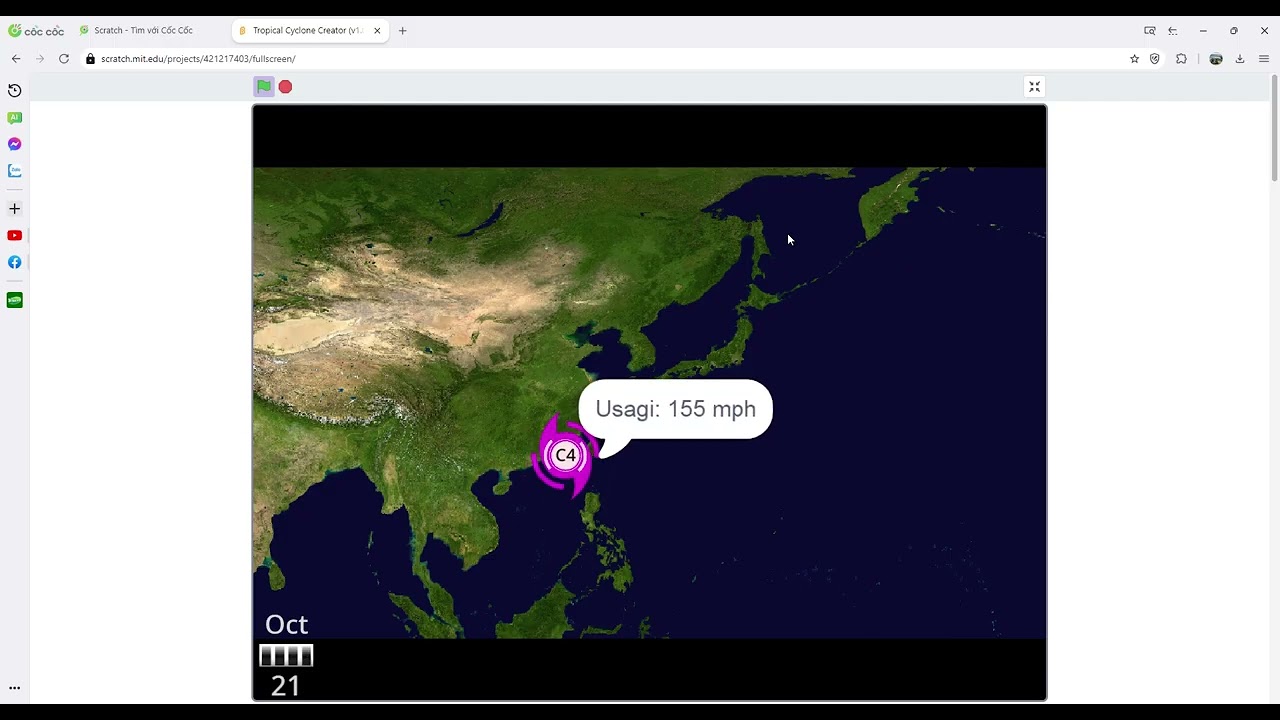 my hypothetical scratch track animation of super typhoon usagi (2030)