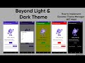 How to implement dynamic theme manager  theme switcher in net maui app by abhay prince