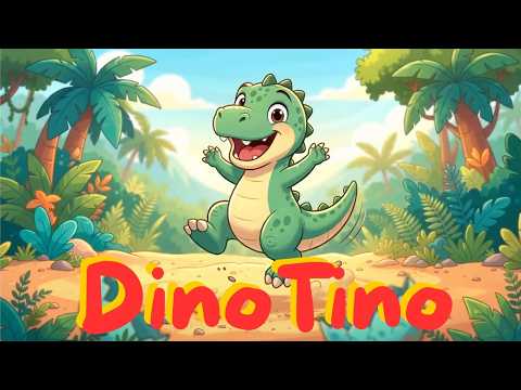 🎵DINO TINO hops! 🦖 Action song to join in / Kindergarten, Party, Carnival #family