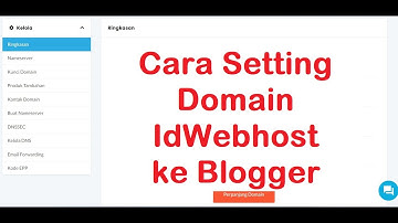 Cara Setting Domain IdWebhost ke Blogger, Wafid Channel
