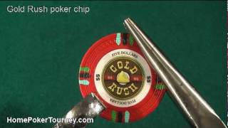 Gold Rush poker chip damage test - Damage test on a Gold Rush poker chip screenshot 5