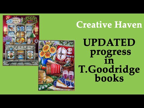 My Progress In T.Goodridge Creative Haven Books During Last 6 Months Coloring Adultcoloring