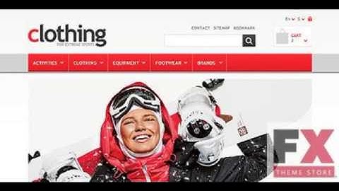 Preview White Sports Store PrestaShop Theme by Hermes Pres