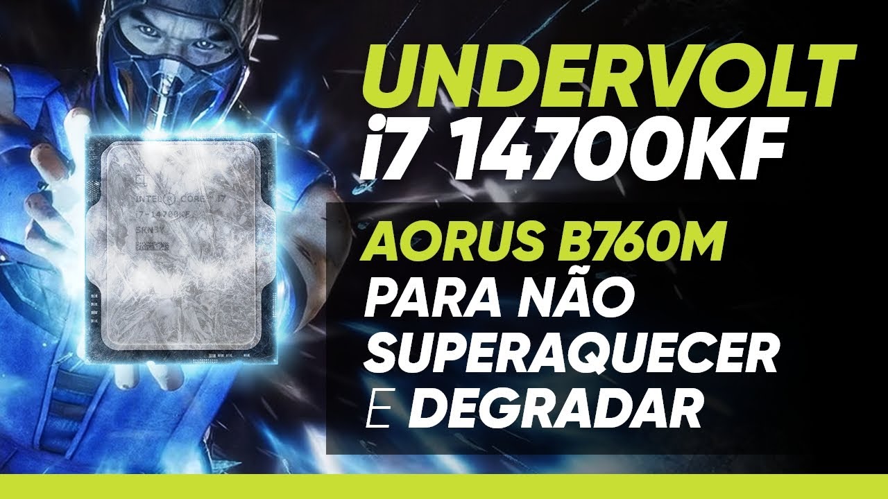 Como impedi meu i7 14700KF de Fritar e Degradar | Aorus Elite B760M | Undervolt