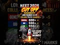 neet expected cutoff 2026 #neet #mbbs #motivation