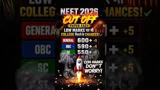 neet expected cutoff 2026 #neet #mbbs #motivation