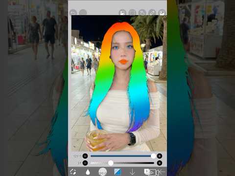 Jisoo Rainbow Hair 🌈 | Ibis Paint X Edit