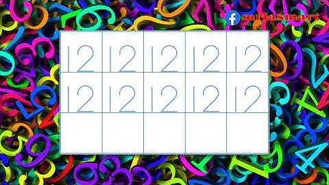 How to Write Numbers 12 | Precise Formation | Merryland Academy Digital Classroom