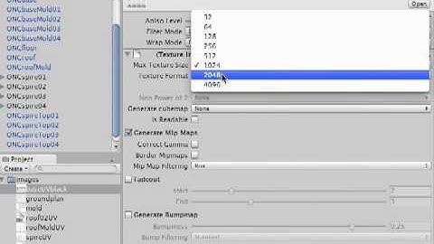 Unity: Max Texture Size
