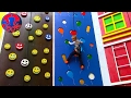 ВЛОГ на Скалодроме ЯРОСЛАВА АЛЬПИНИСТ Пытаемся забраться на самую вершину скалы Видео для детей