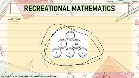 Recreational Problems using Mathematics