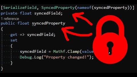 Sync Unity inspector fields with C# properties using reflection!