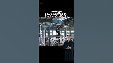 10m aluminum scaffolding #aluminium #scaffolding #building #factory #manufacturing #fyp