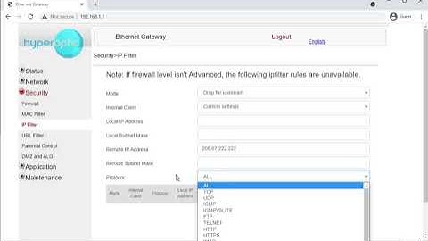 Web admin interface of the Hyperoptic Nokia HA-140W-B router.