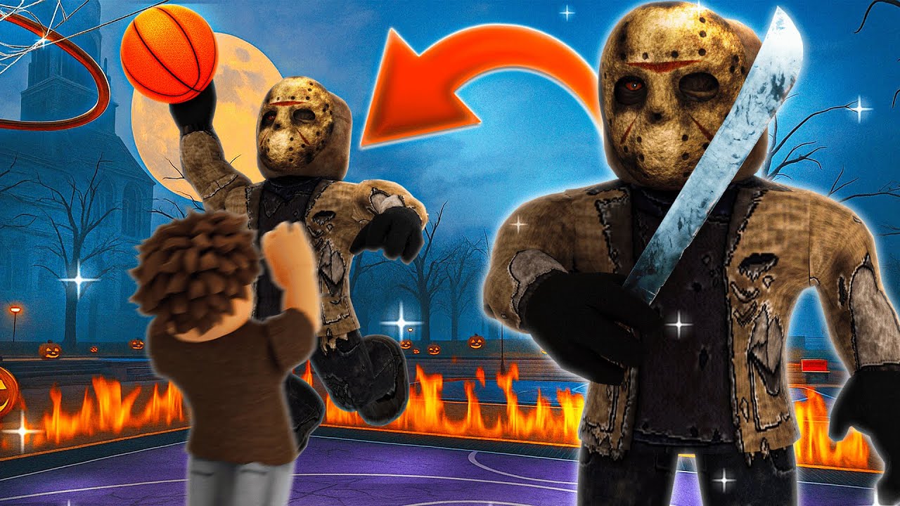 I Became Jason Voorhees And Made EVERYONE Rage Quit In Roblox Arcade Basketball!