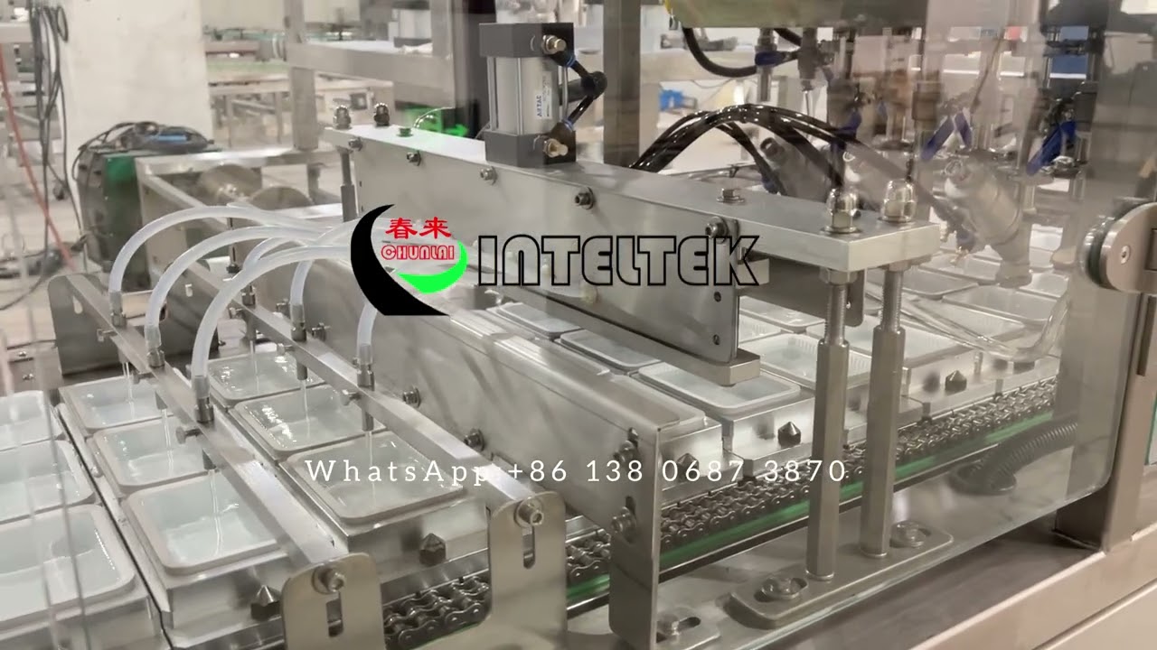 Automatic Tofu box filling sealing machine