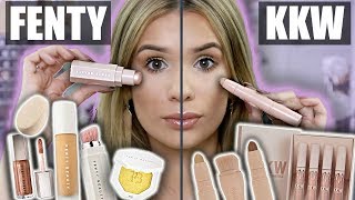 FENTY vs KKW Full Face Comparison! WHAT'S BETTER?!