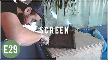 How to make DIY WINDOW SCREENS for bus, RV or anywhere! - Skoolie Bus Conversion - E29