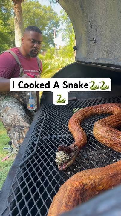 Smoked and fried python 🐍🐍 #foodblogger #explore #food #explorepage # ...