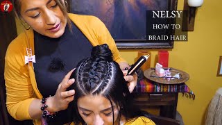 ASMR NELSY - HOW TO BRAID HAIR - ASMR