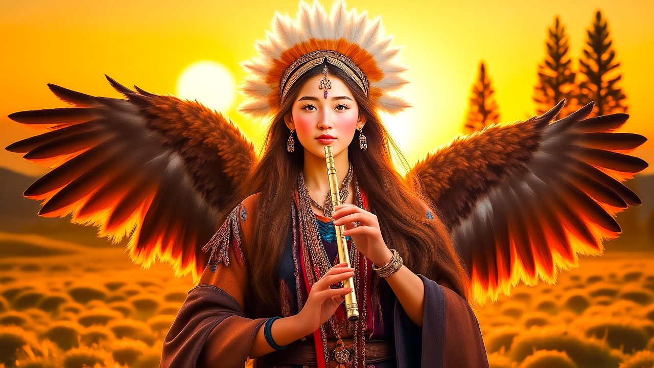 За 2 минуты избавьтесь от стресса навсегда — тибетская целебная флейта, снимите стресс и успокойт...