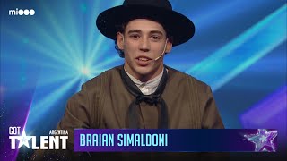 Braian Simaldoni - Payador Audiciones Got Talent Argentina 2023