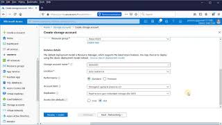 How to create Storage account on Azure Portal