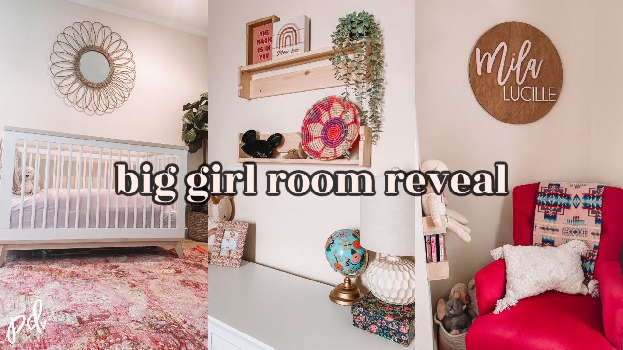 DIY GIRL'S EXTREME BEDROOM MAKEOVER ON A BUDGET | TODDLER ROOM TOUR 2021 | Page Danielle