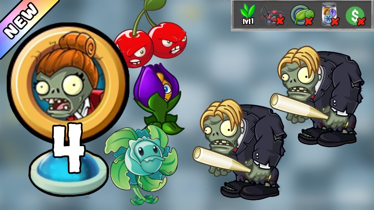 Plants vs. Zombies 2 - ZCorp Takeover 2025 Level 4 [Plants Lvl 1