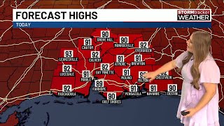 Warm and dry day feels comfortable