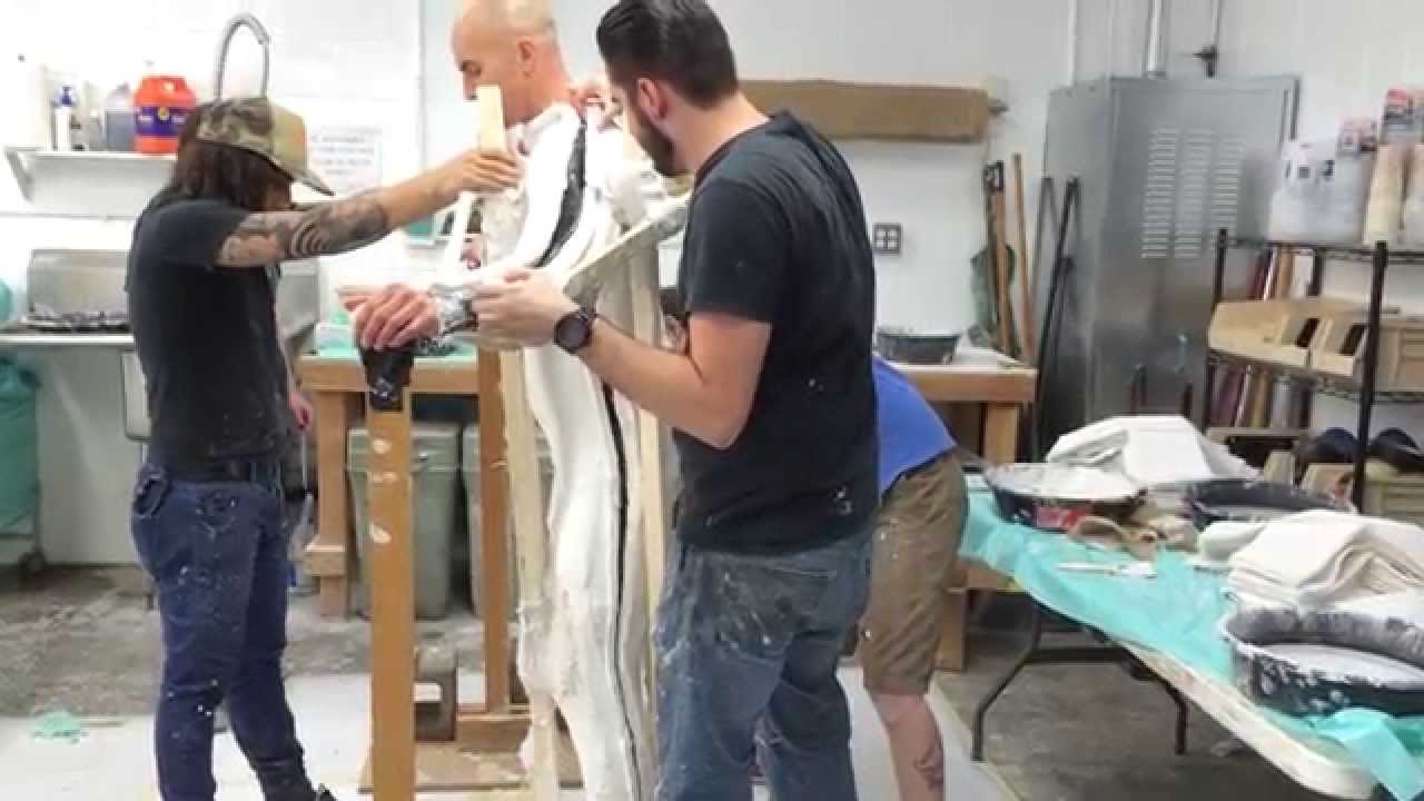 Actor Douglas Tait body casting/life casting YouTube